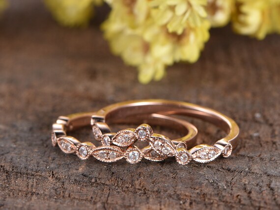 ウェディング バンド リング2点セット