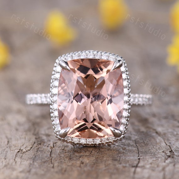 Morganite cheap jewelry etsy