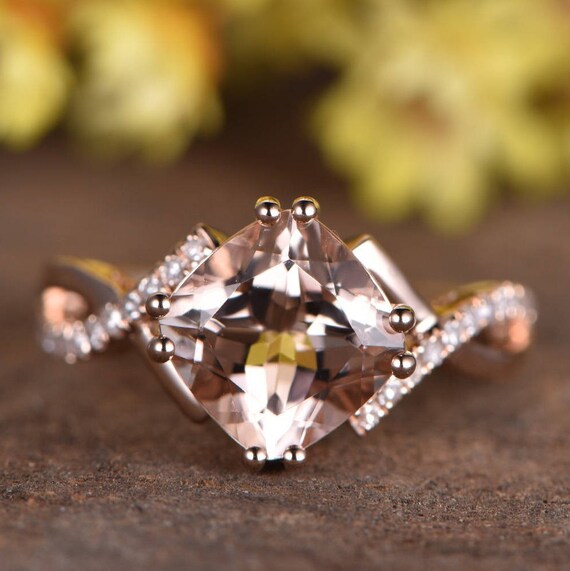 Morganite jewelry etsy deals