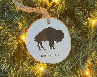 Birchwood Buffalo Christmas Ornament