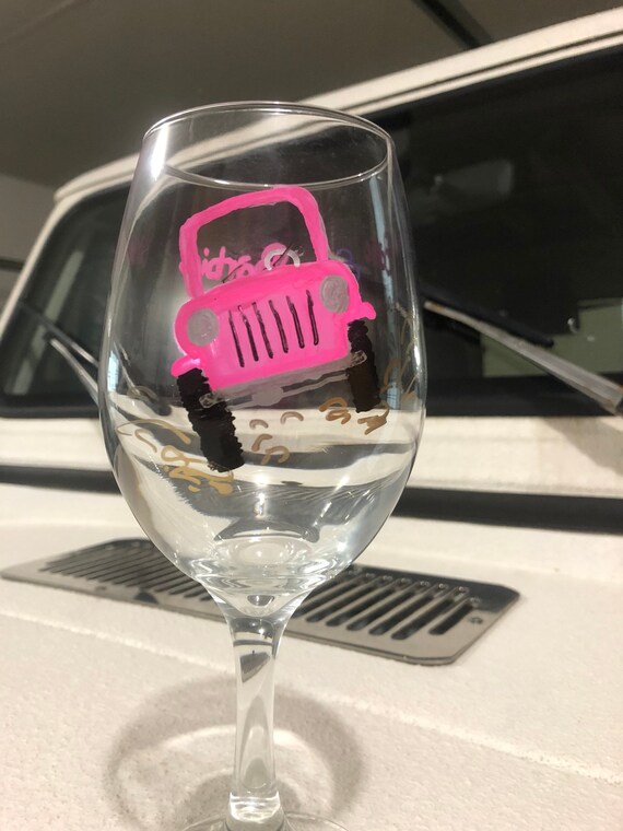 barbie wine glass