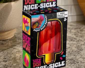 Squishy NeeDoh Nice-Sicle | Jouet de bureau anti-stress Sensory Fidget Popsicle