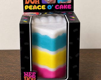 NeeDoh Peace O’ Cake Squishy Toy | Sensory Fidget Stress Relief Squeeze Ball