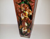 Amia Hand painted 10 quot Vase