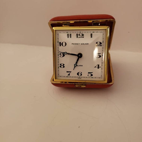 Vintage Phinney Walker travel alarm clock