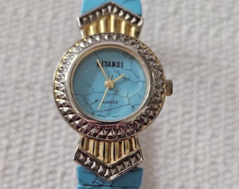 Vintage Tradition Blue Dial Ladies Quartz Watch - Etsy display picture 1