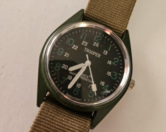 Vintage Seiko Field Watch 7N21 0010 Men Quartz Watch Japan JDM