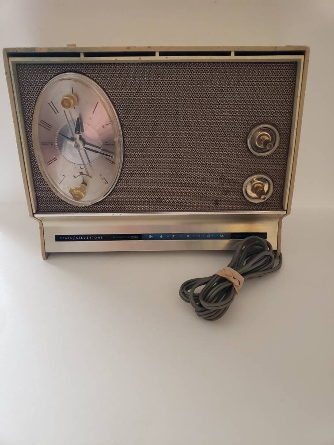 SEARS SILVERTONE Instant Sound Transistor AM Clock Radio Etsy