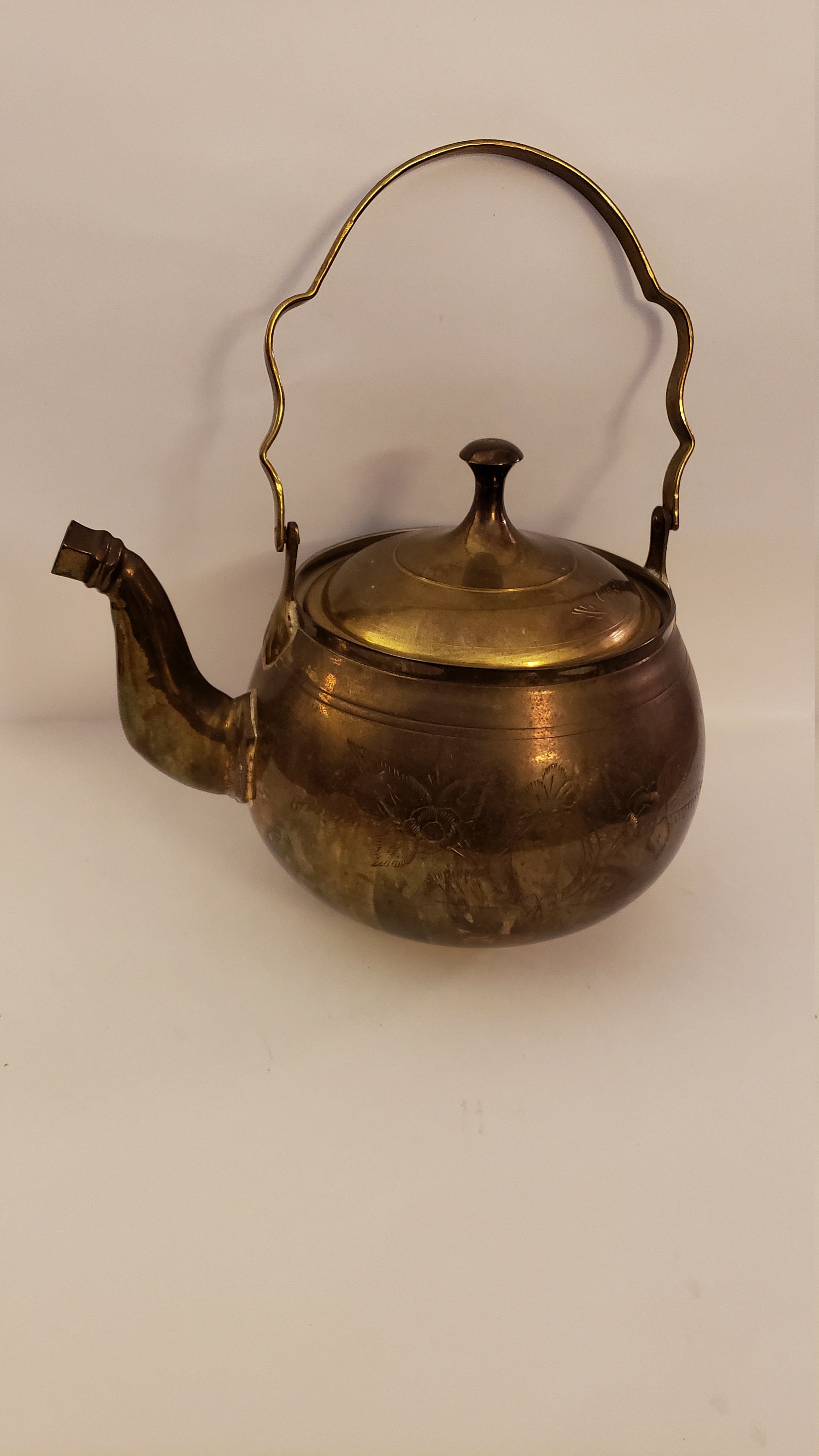 Solid brass teapot from India Etsy