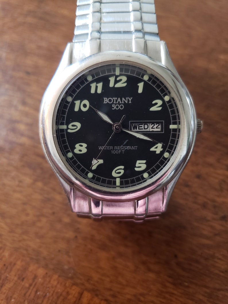 BOTANY 500 Mens Quartz Watch Etsy