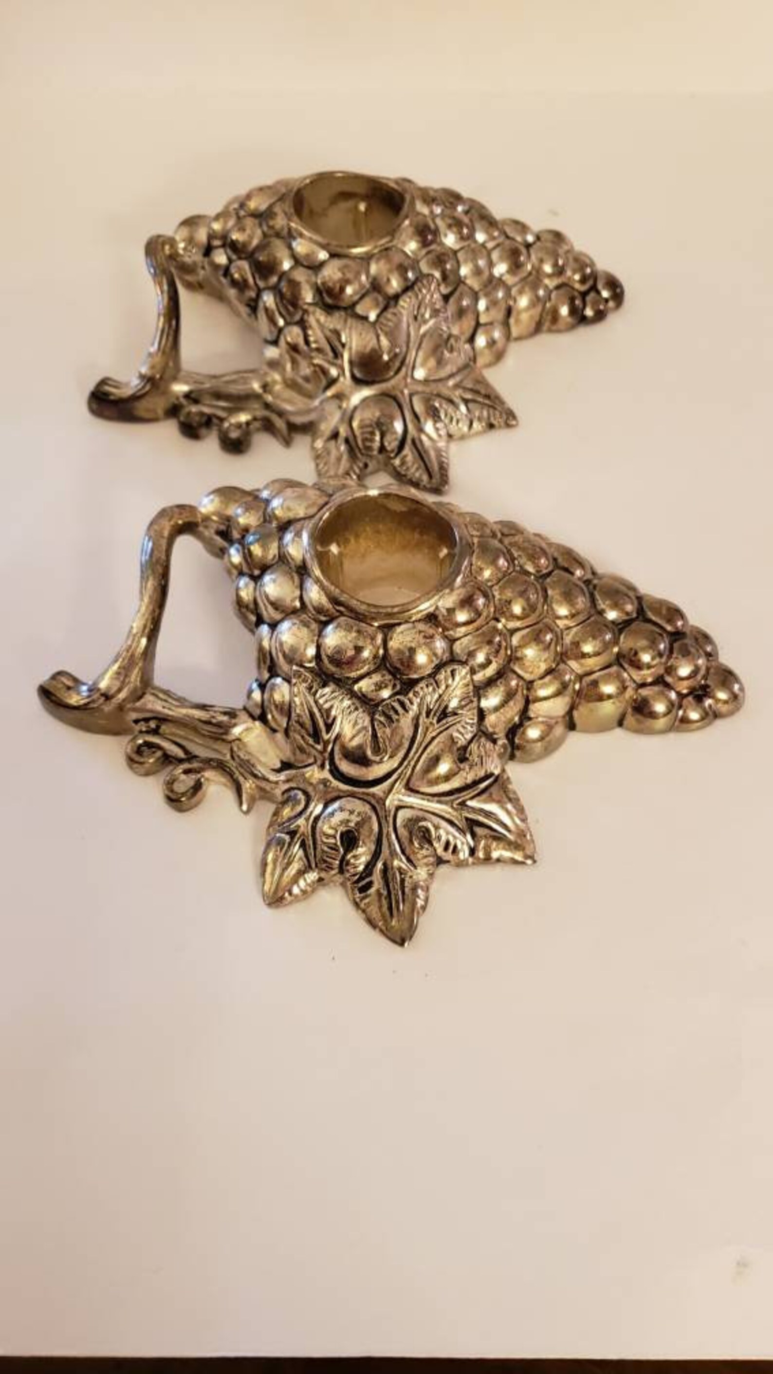 Godinger Silver Art Candlestick Holders and Napkin Holder Set - Etsy