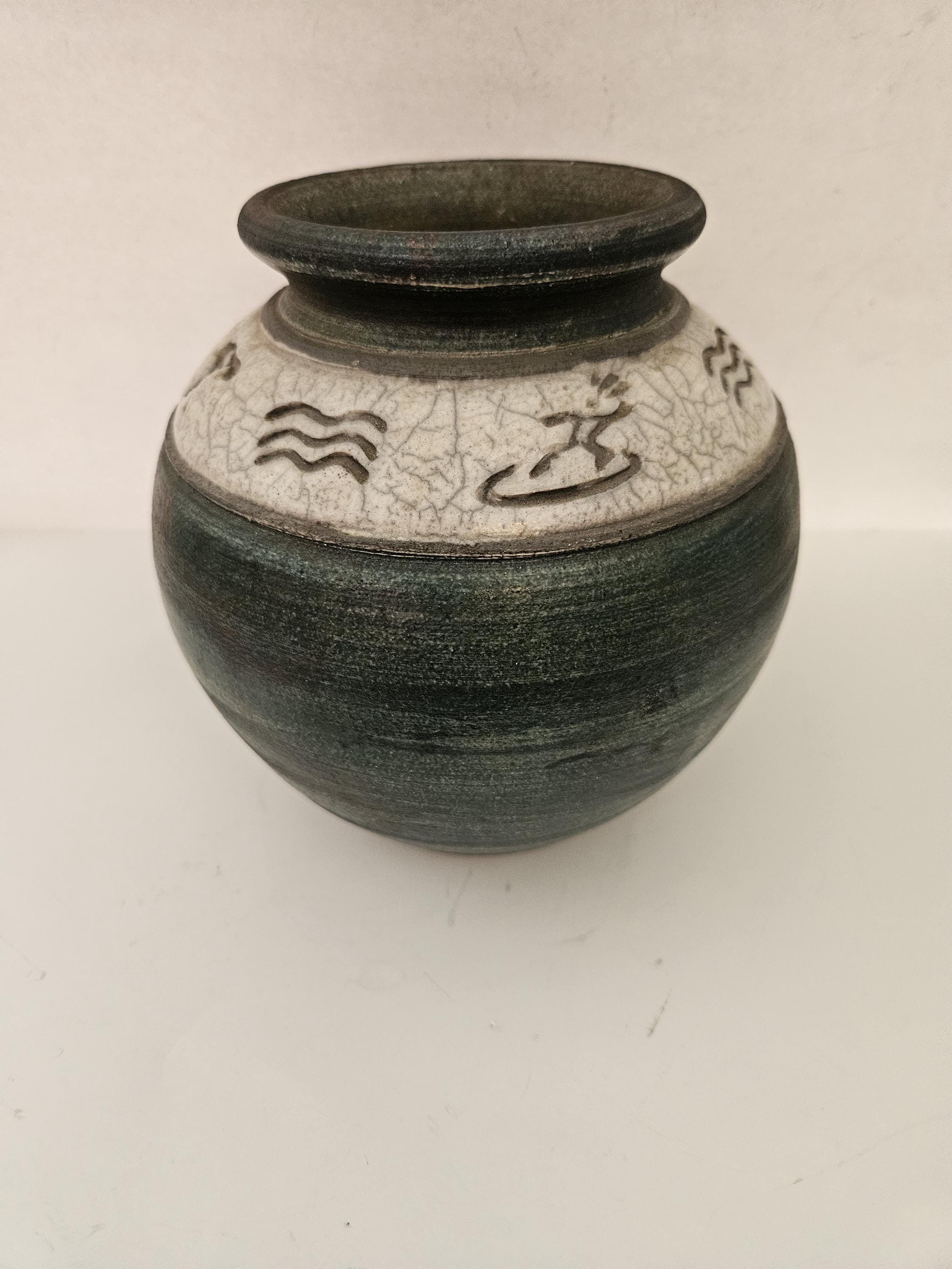 Ben Diller Raku Pottery - Etsy