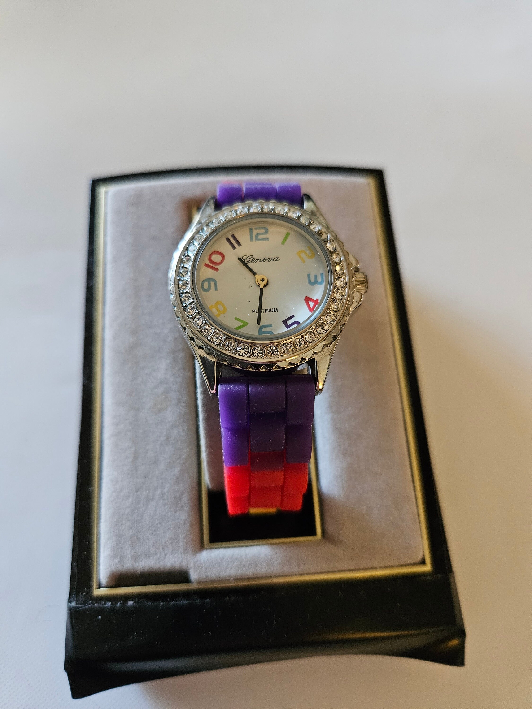 Geneva Rainbow and Solid Color Watches Set Geneva Rainbow Quartz Watch - Etsy main image 2
