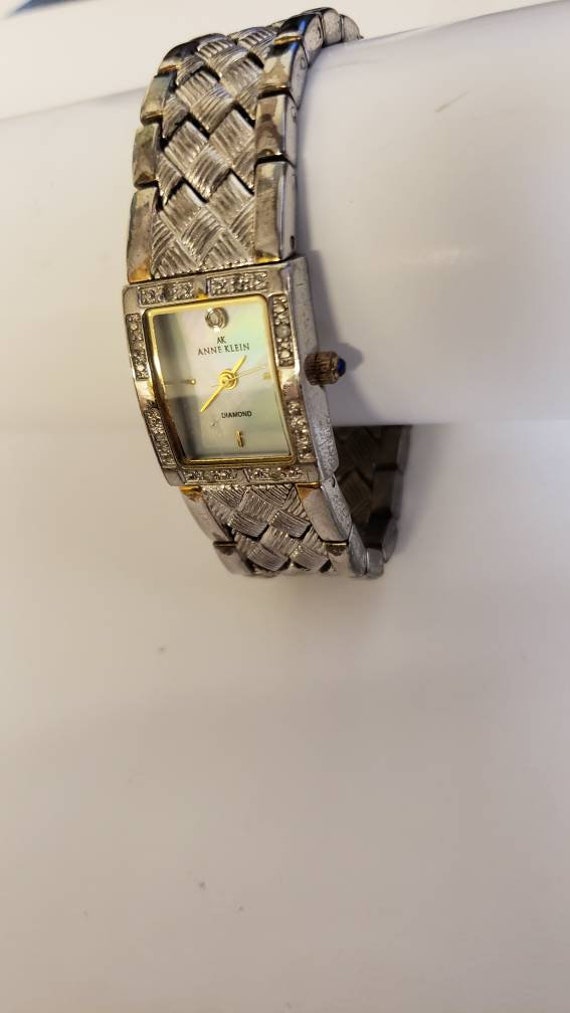 Anne Klein Ladies Silvertone Bracelet Wrist Watch - Etsy display picture 2