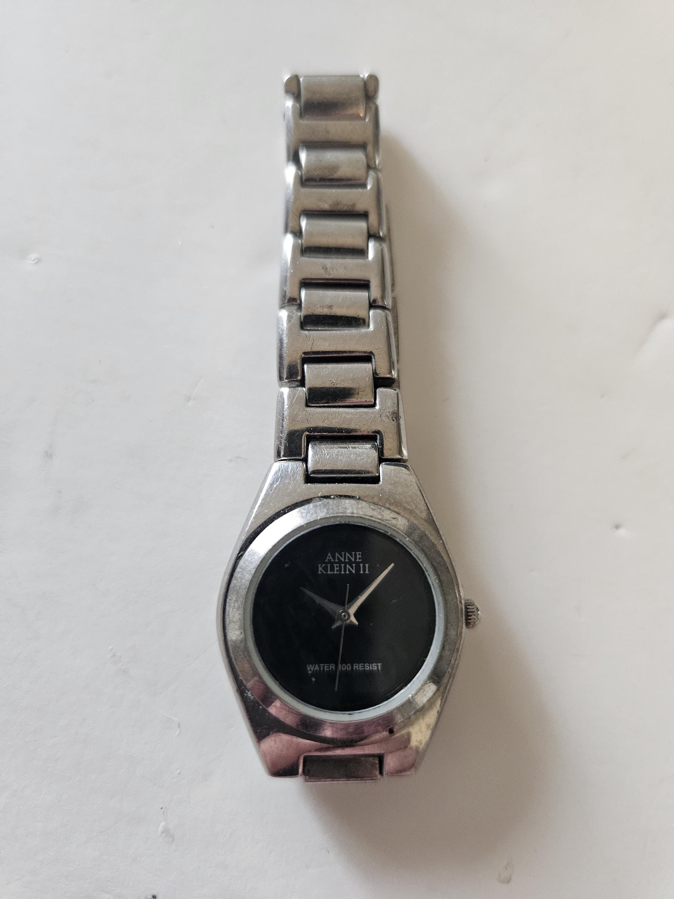 Anne Klein Tank Watch Roman Numerals All Silver Silver Anne Klein Watch - Etsy main image 3