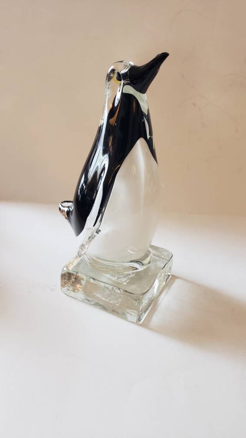 Fifth Avenue hand blown glass penguin
