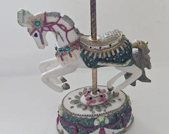You light up my life  musical carousel horse
