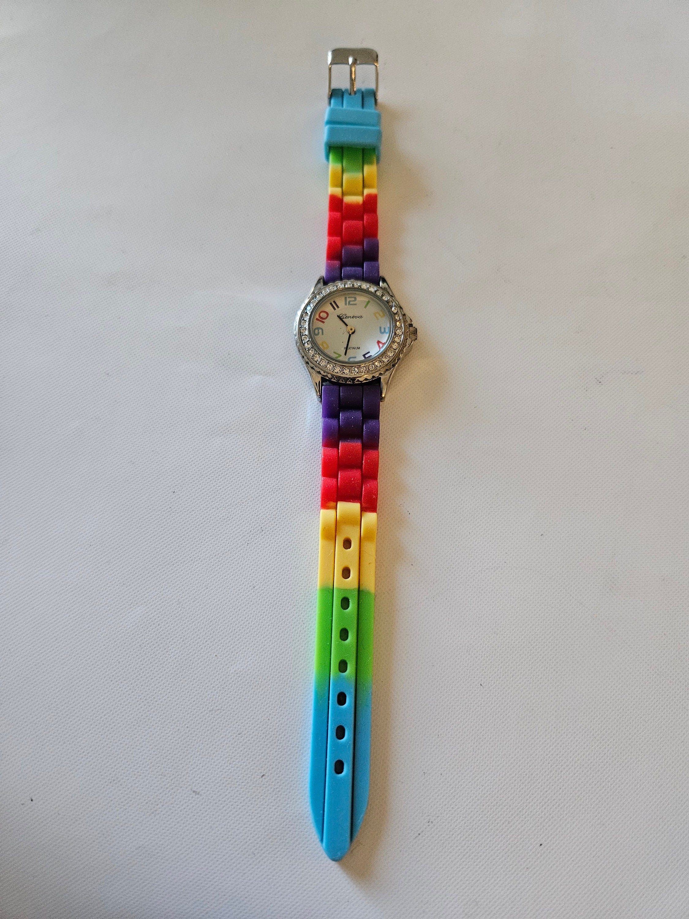 Geneva Rainbow Quartz Watch - Etsy
