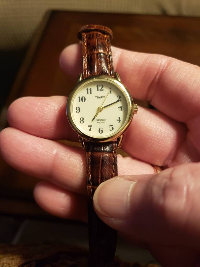 Timex Indiglo Watch for Womenwith Date and Light up Dial Etsy
