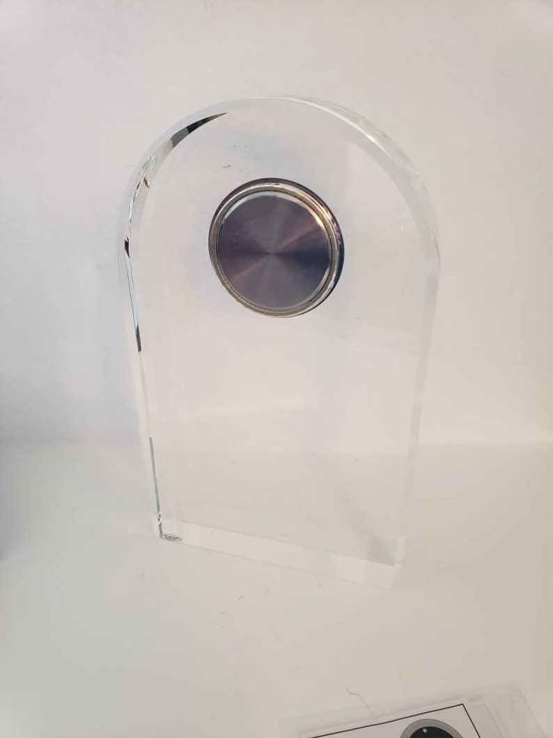 Solid Heavy Glass Quartz Mantel Clock Etsy