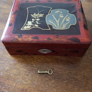 Vintage box with decorative key