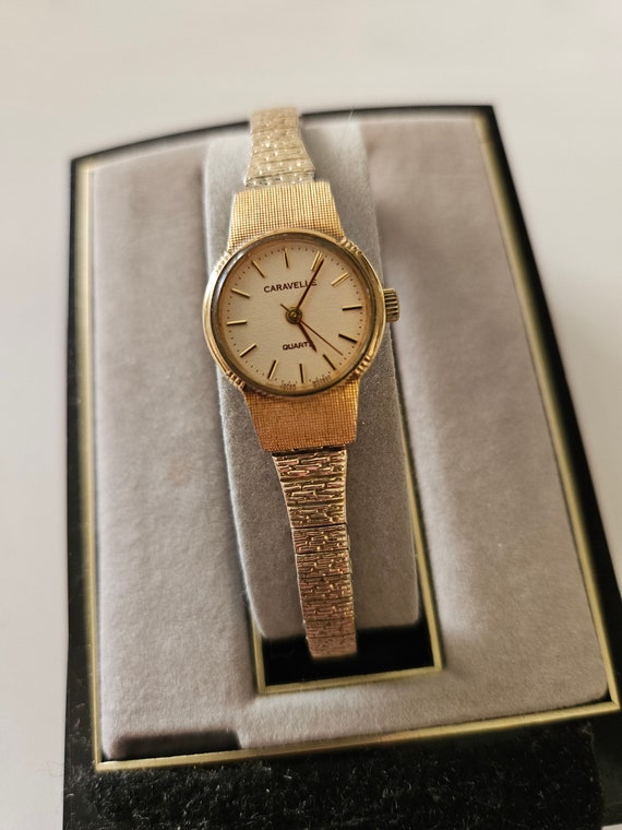 Caravelle Bulova Women Watch Gold Stainless Water… - image 1