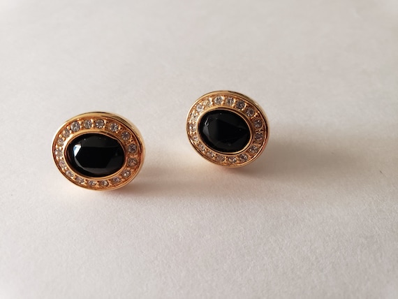 Sparkling Vintage Rare Swarovski "S.A.L." Original Rhinestone Earrings