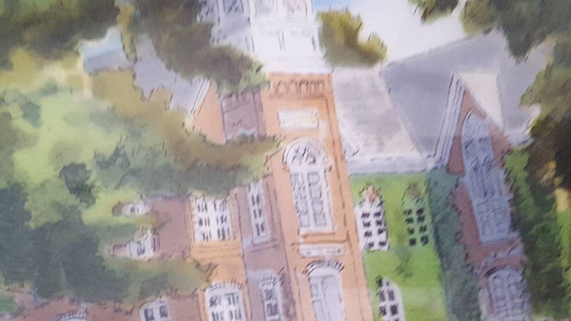 Original and signed watercolor Davis Gray Etsy