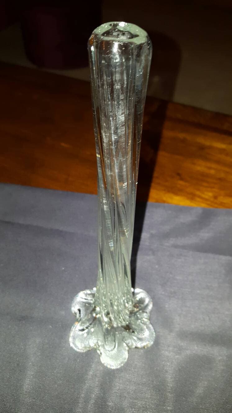 Tuscany Hand Blown Long Stem Glass Vase