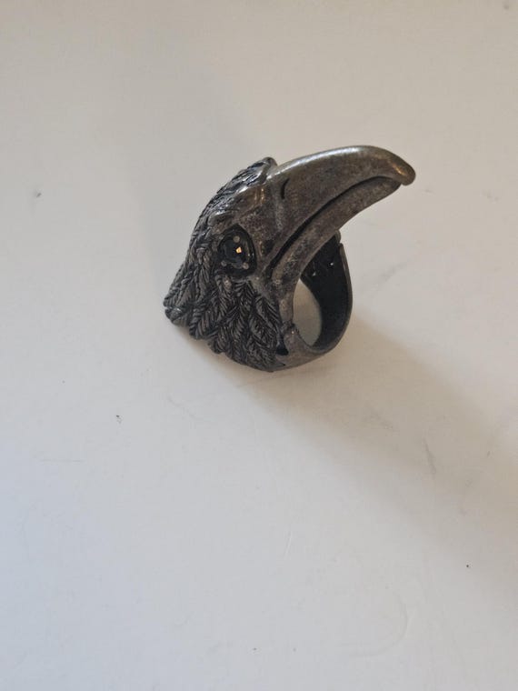 Vintage eagle head ring