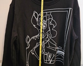 Givenchy Sweatshirt Black Bambi Extra Large - Etsy Givenchy Sweatshirt Black Bambi Extra Large - Etsy