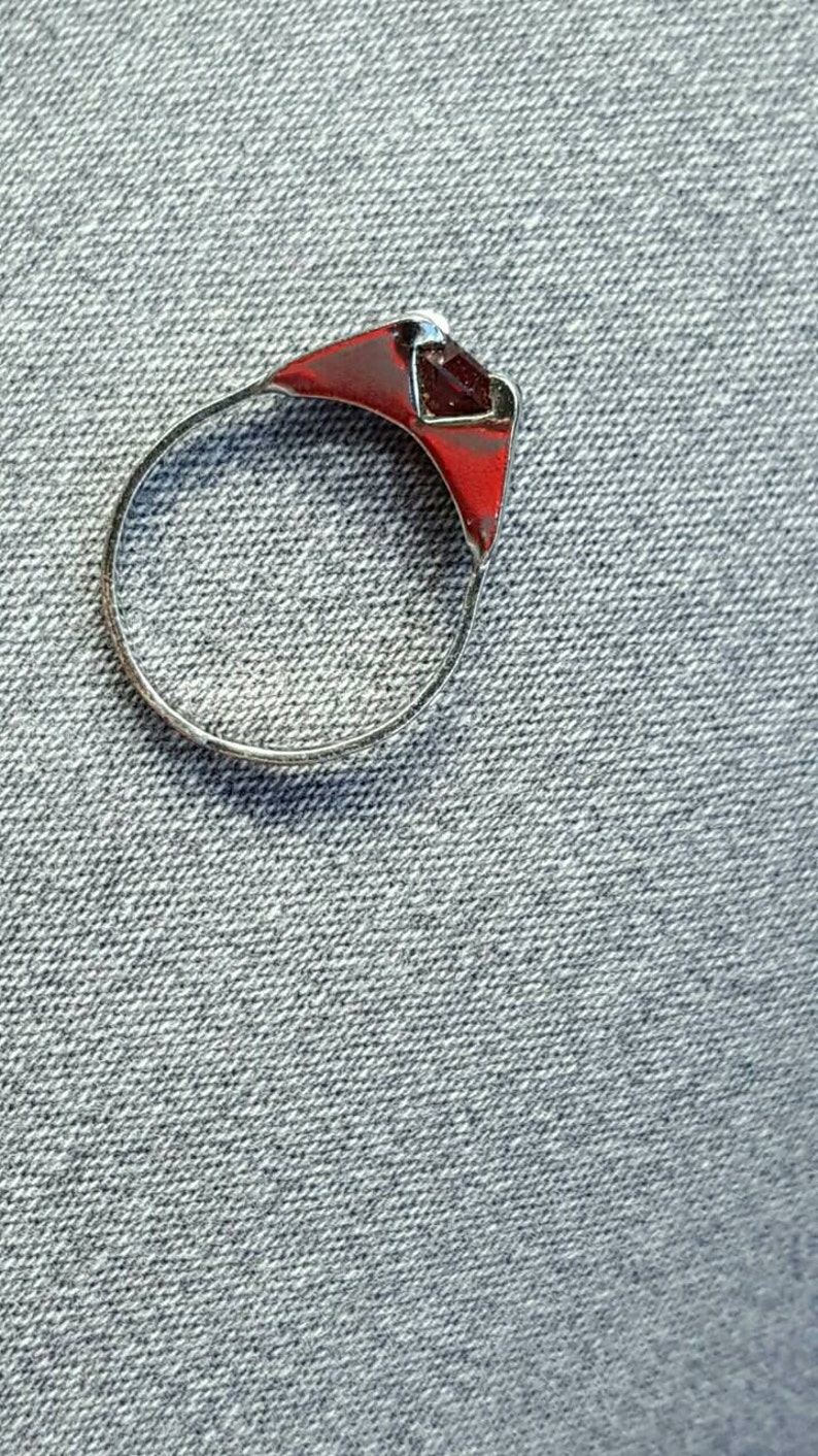 1.5 carat Garnet Sterling Silver