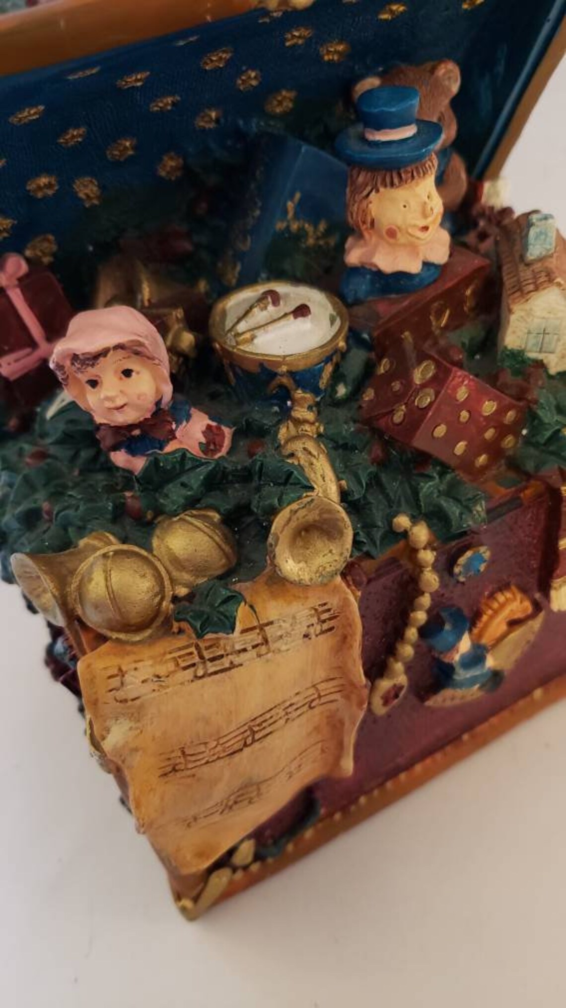 Music box toy chest plays Toyland Etsy