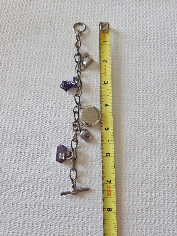 womans clock charm bracelet - image 2