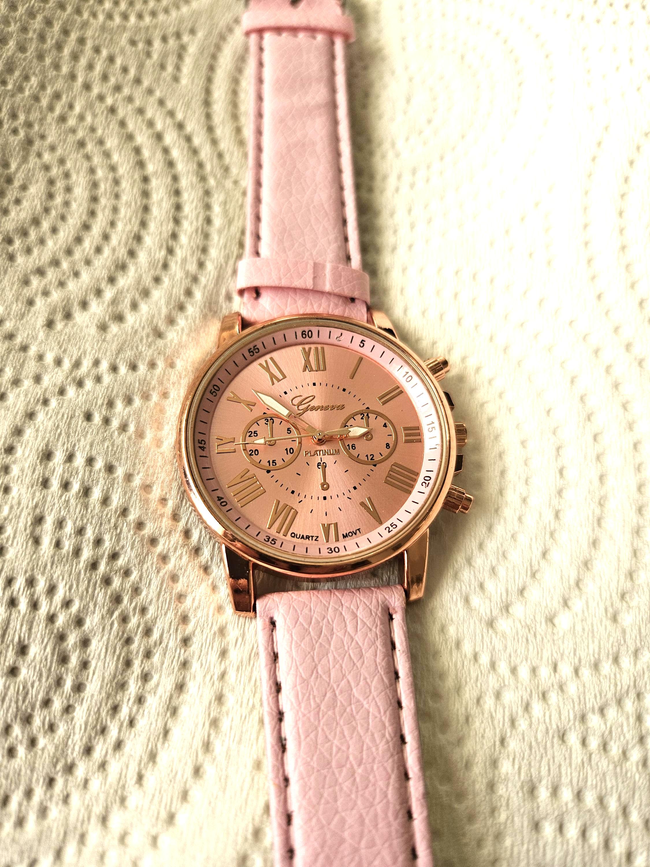 Geneva Pink Watch - Etsy