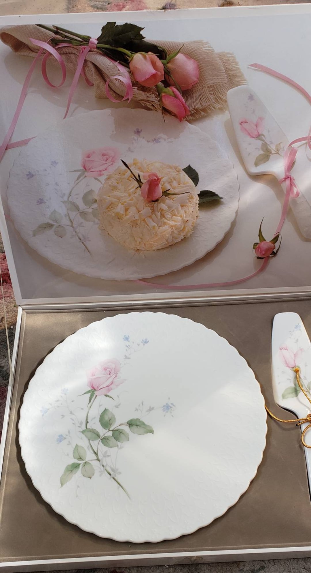Mikasa Cake Plate and Server - Etsy