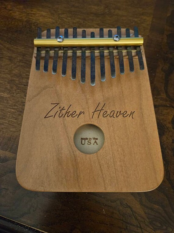 Zither Heaven Artisan Maple Wood 12 Note Thumb Piano Etsy