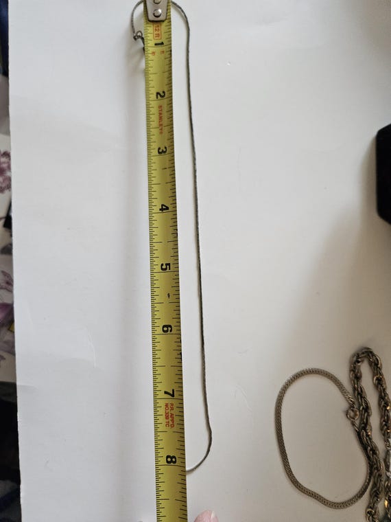 silvertone chain and two bracelets - image 3