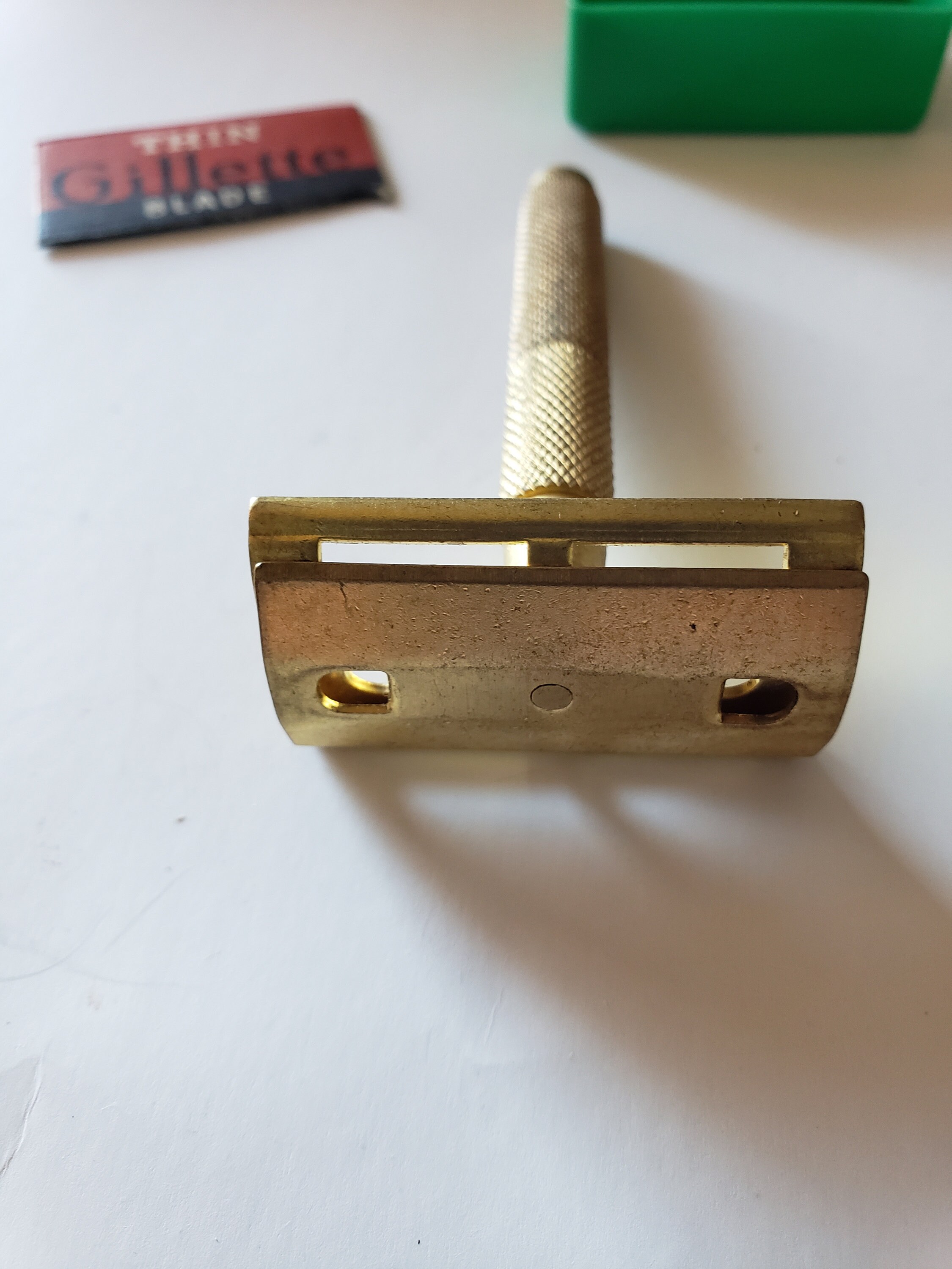 Unbranded Razor Vintage Unbranded Brass Razor - Etsy