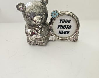 Teddy bank and photo holder
