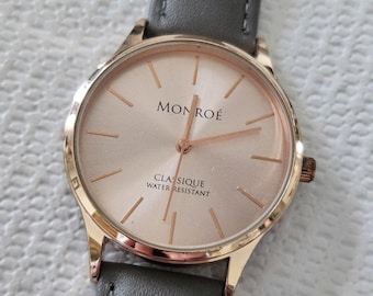 Ladies Monroe Quartz Watch With Genuine Leather Band - Etsy display picture 3