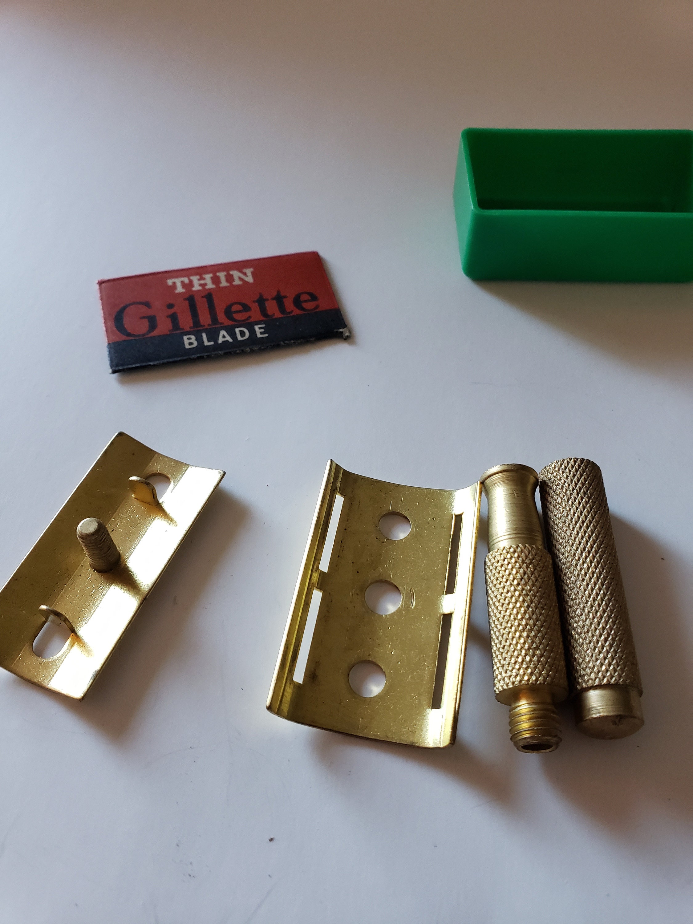 Unbranded Razor Vintage Unbranded Brass Razor - Etsy