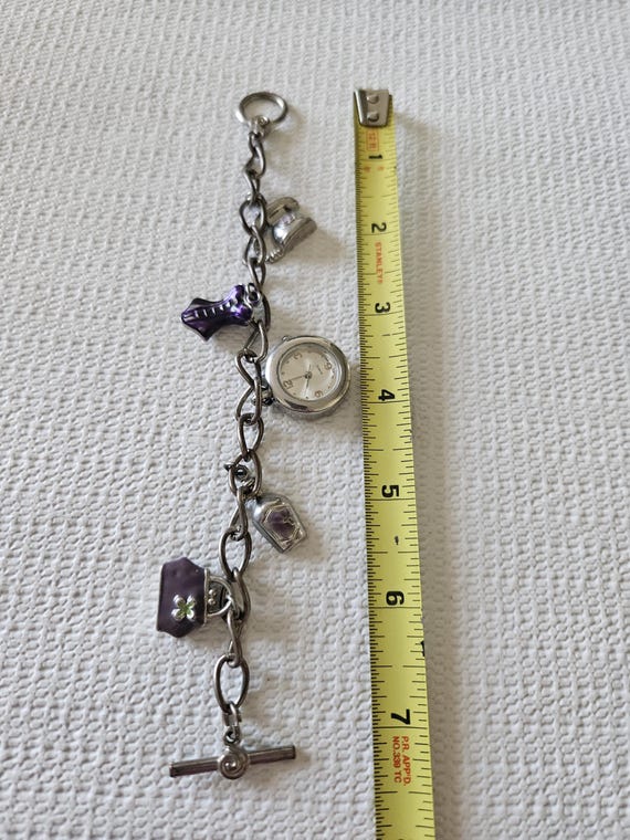 womans clock charm bracelet - image 6