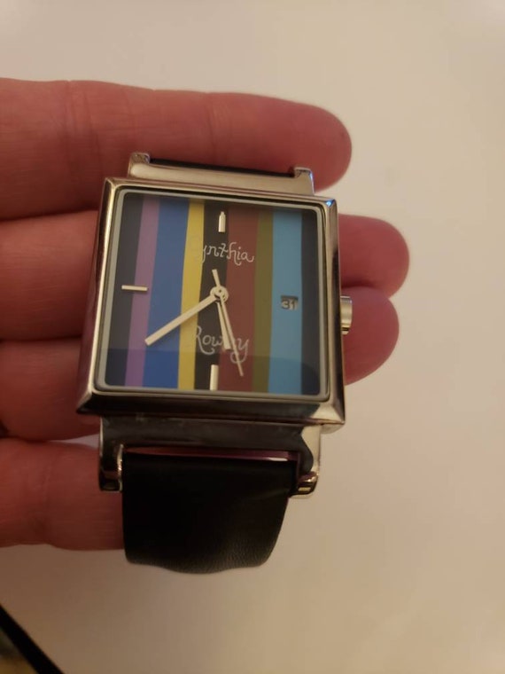 Cynthia Rowley rainbow watch with date - image 8