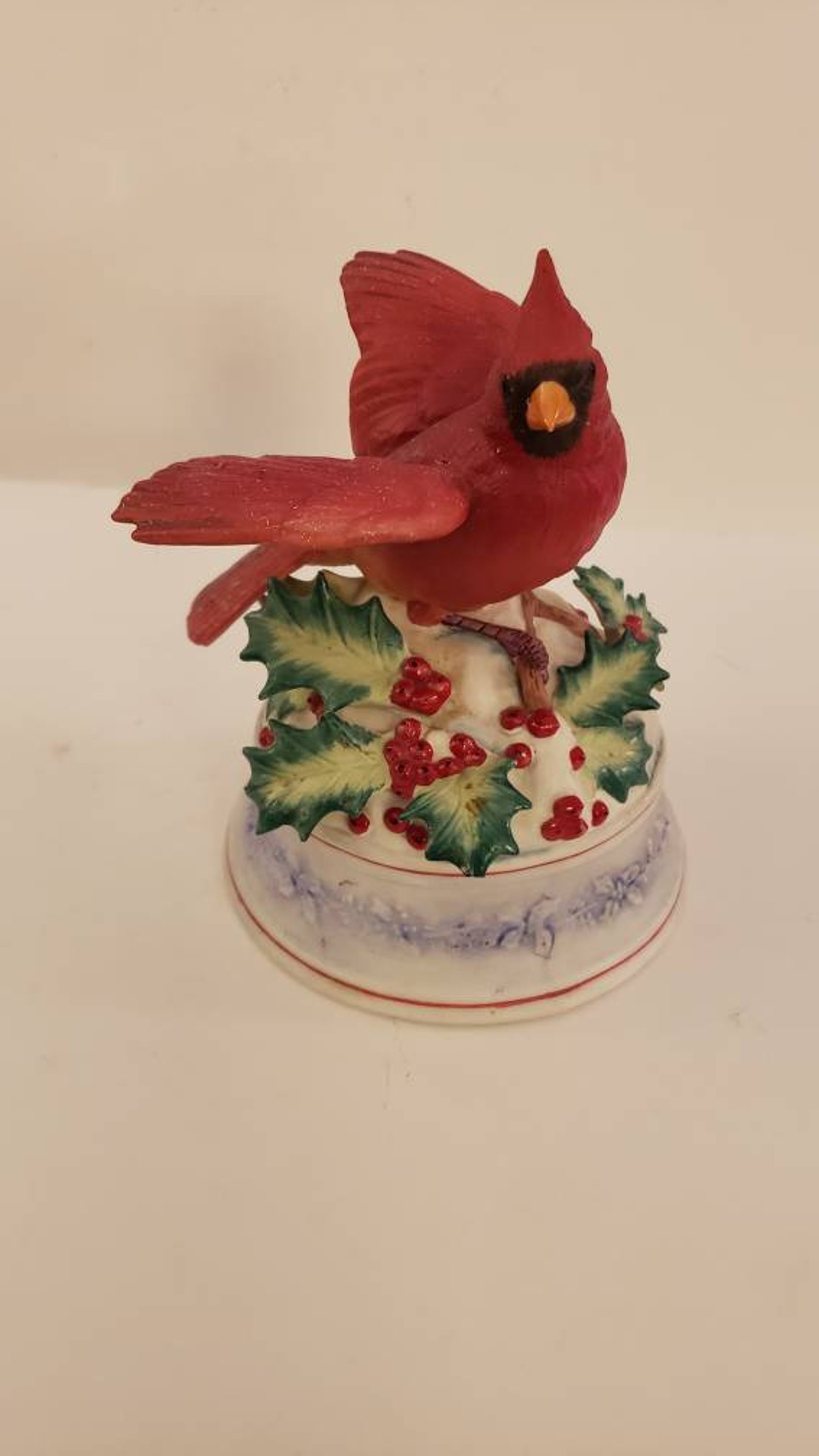 Cardinal music box plays Fur Elise Etsy