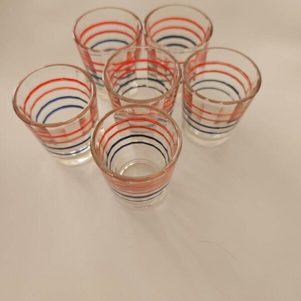 Vintage Shot Glasses Etsy