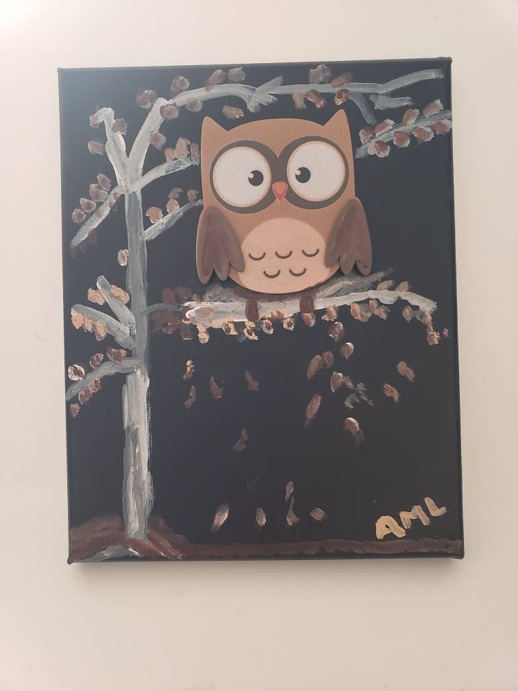 Owl painting