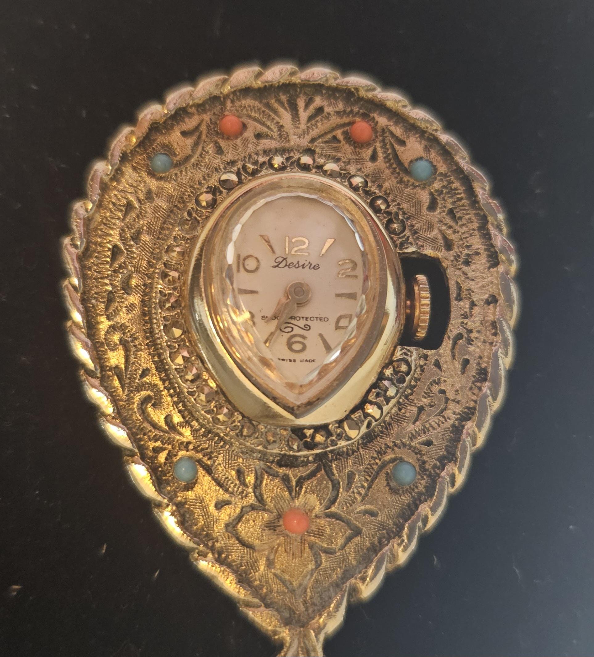 Vintage Desire Swiss Made Wind up Pendant Watch - Etsy