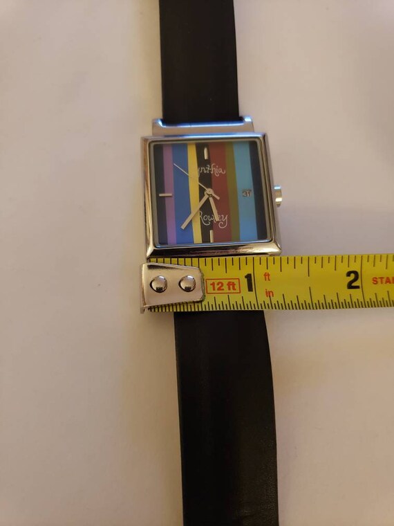 Cynthia Rowley rainbow watch with date - image 6