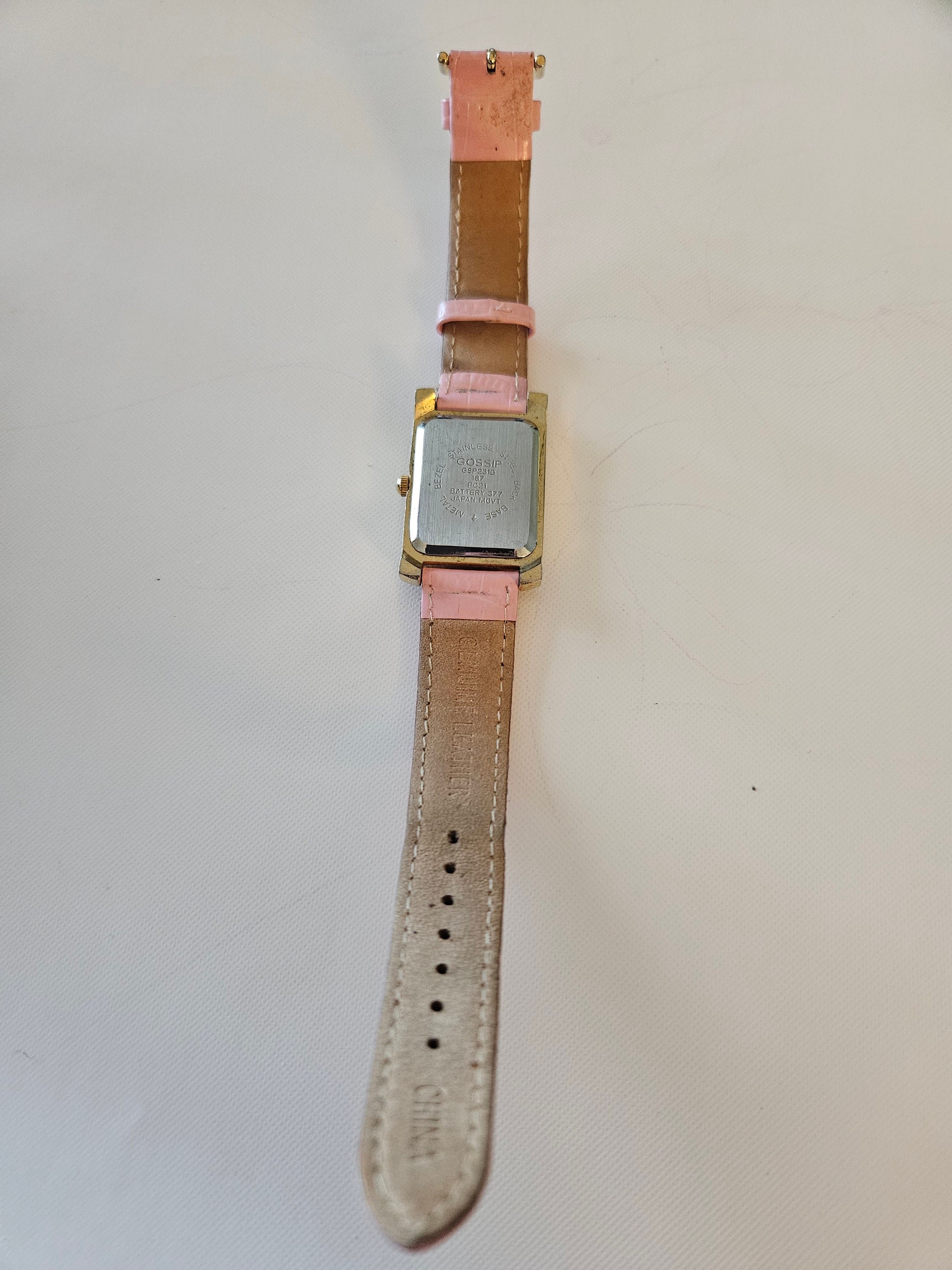 Gossip Elegant Pink Leather Women\'s Watch Pink Leather Band Papers Case Box Pink Leather Jewelry Box – The Well Appointed House main image 2